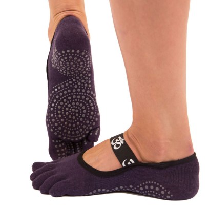 toe-socks-yoga-pilates-anti-slip-om-foot-cover-OM_lavender-2
